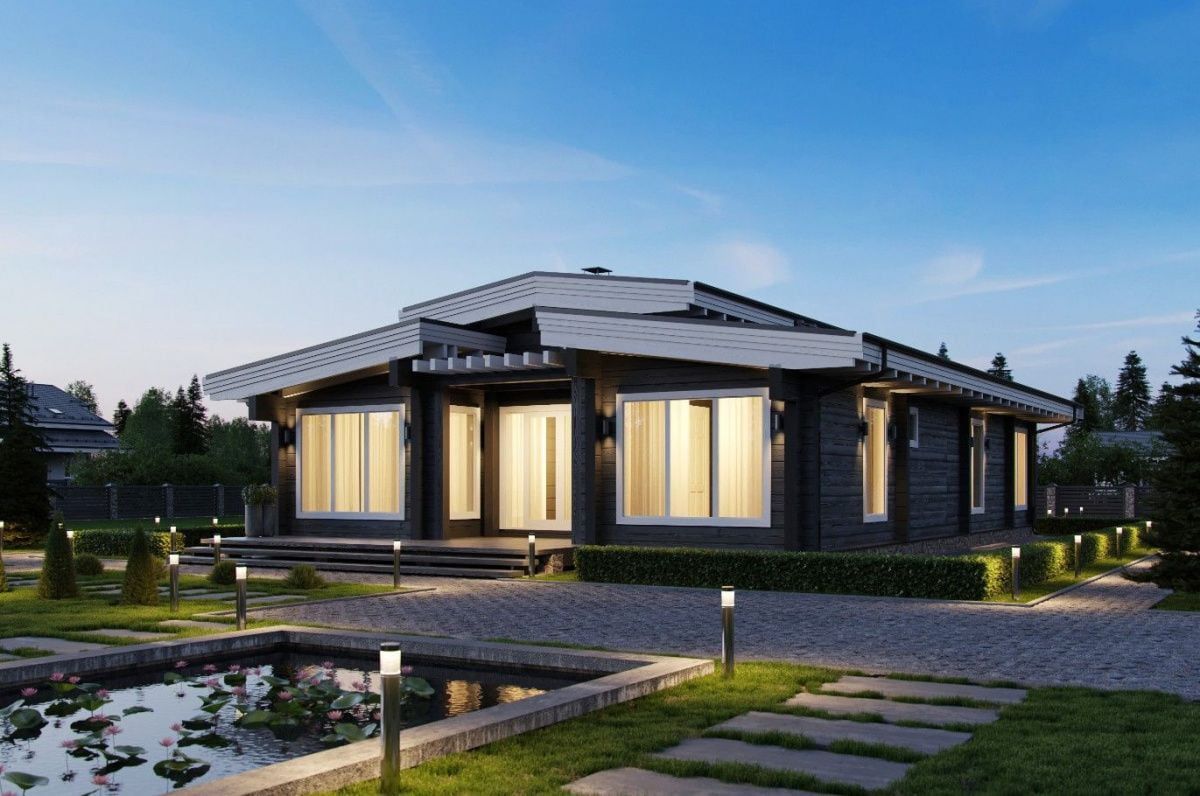 Баня из клееного бруса Бодрум