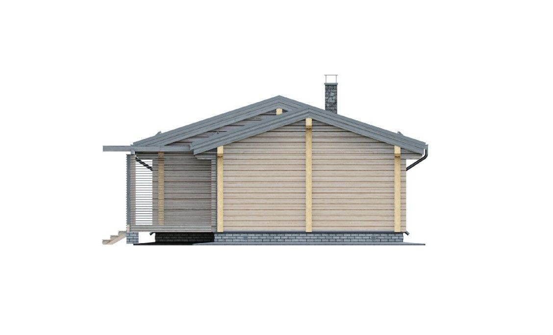 Баня из клееного бруса с бассейном Панормо