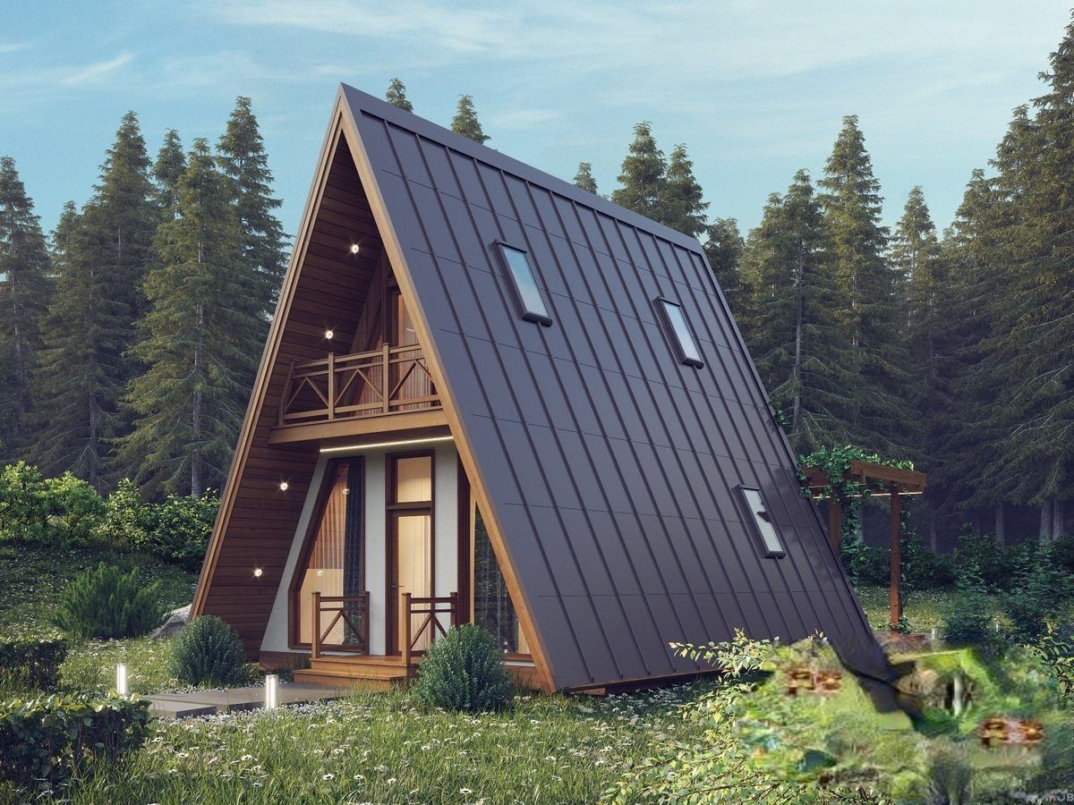 Баня в стиле A-frame Сеньо