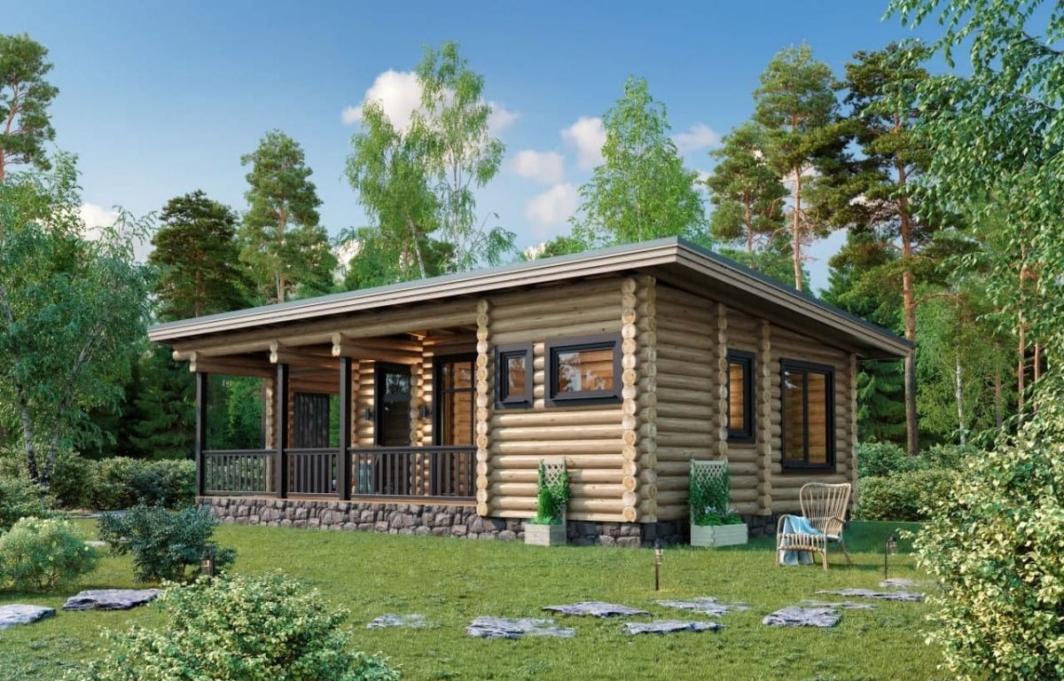 Финская баня из бревна Реймс