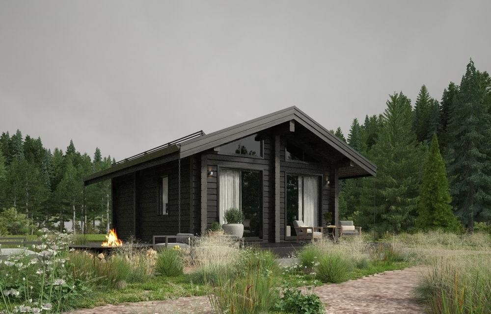 Баня 6х8 из бруса Магдебург