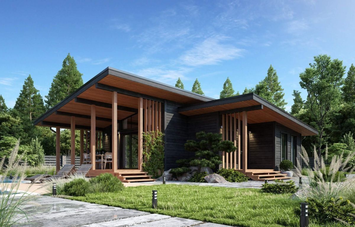 Каркасная баня 10 на 14 Астория