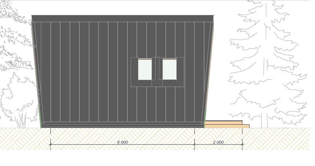 Баня в стиле A-frame Стия