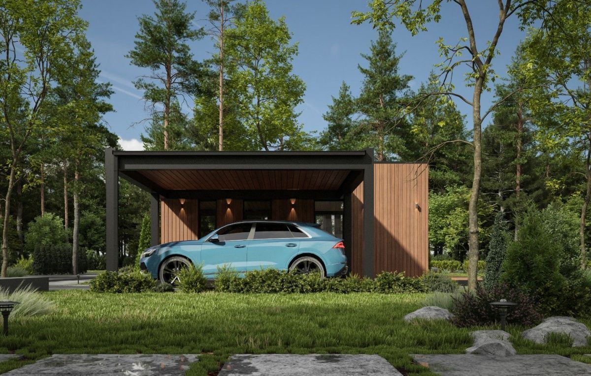 Каркасная баня Рестон