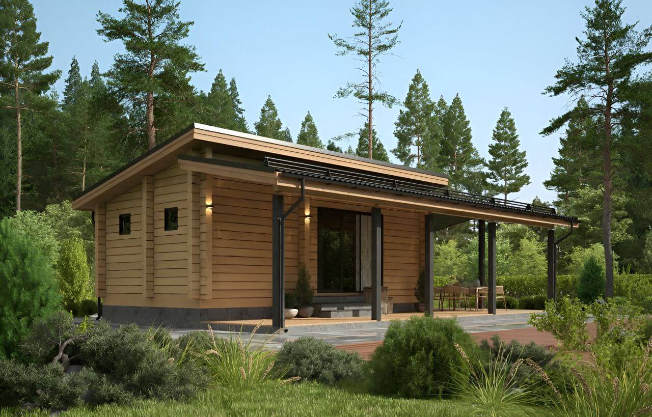 Баня из бруса 7х12 Мейсен