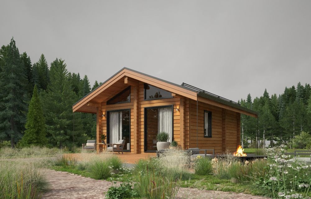 Баня из клееного бруса Магдебург 4 (5х8)