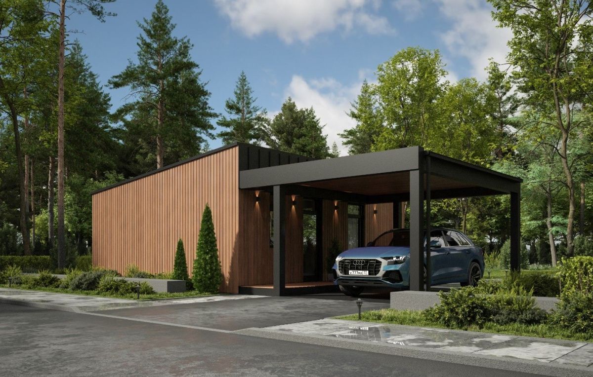 Каркасная баня Рестон