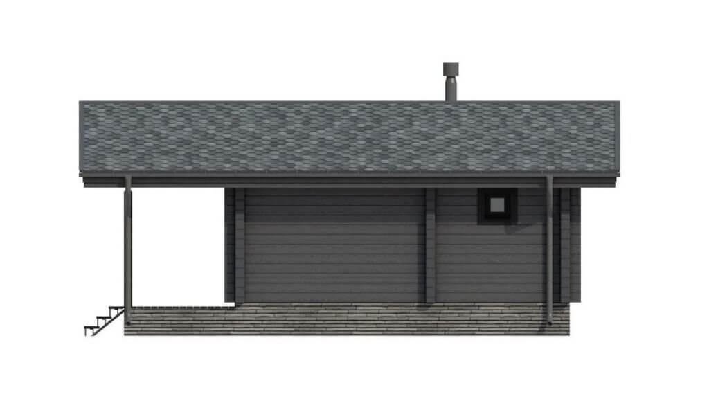 Баня 6х8 из бруса Генк