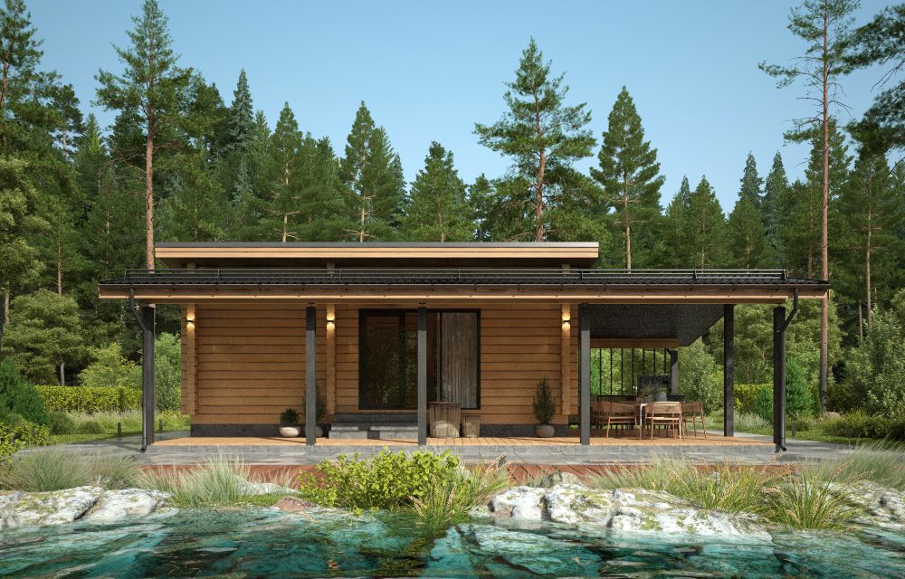 Баня из клееного бруса 6х12 Мейсен