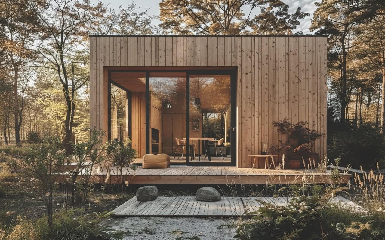 Каркасная баня Cube 9 (5х5)