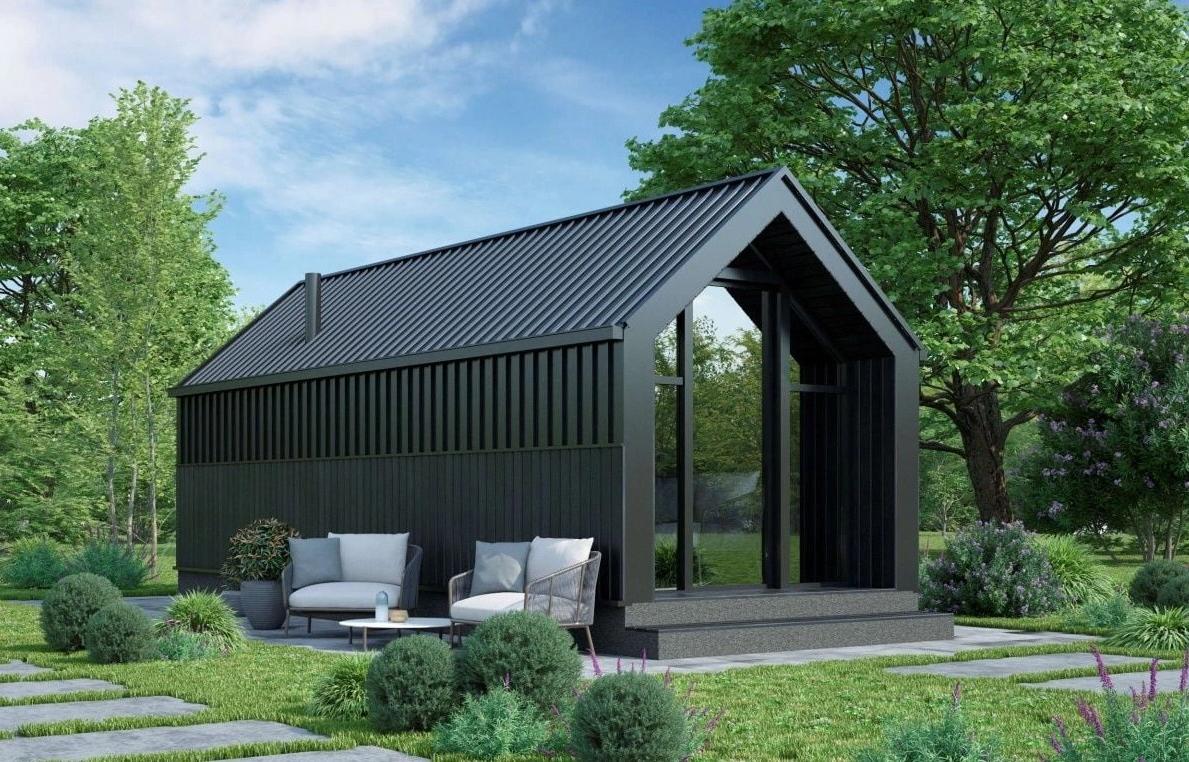 Модульная баня Барнхаус Combo 5х2,4