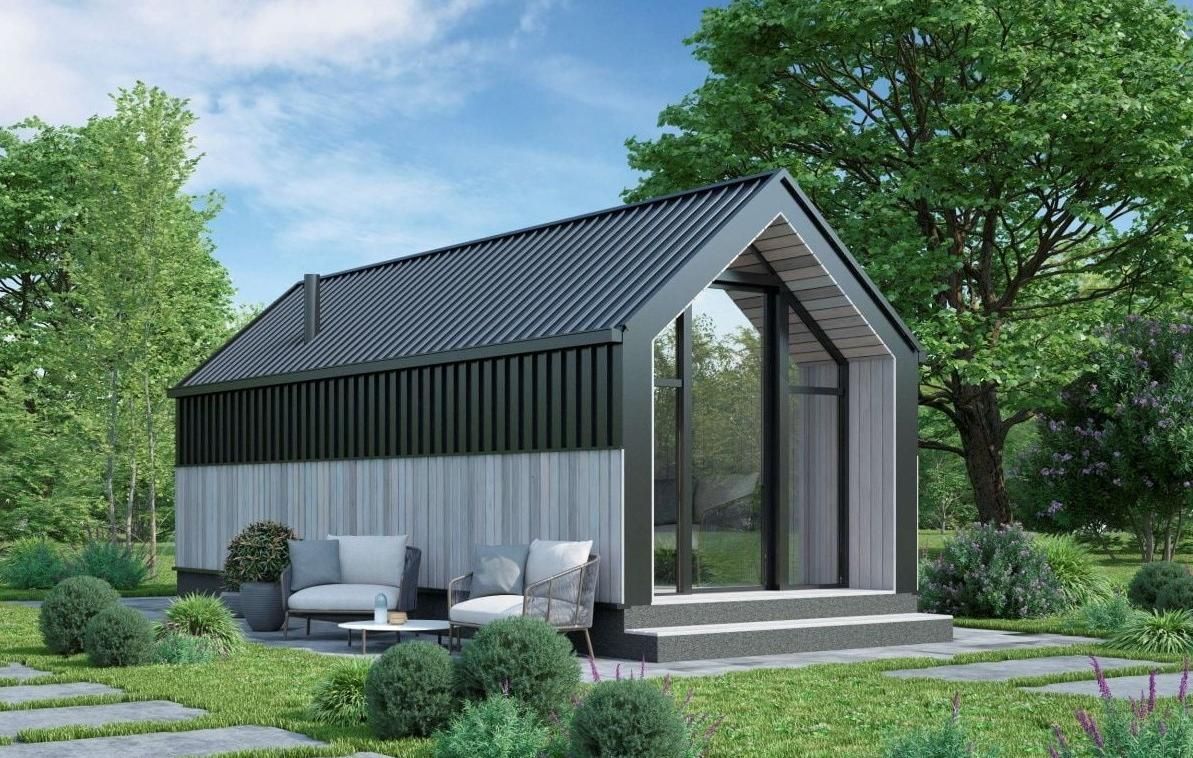 Модульная баня Барнхаус Combo 6х2,4