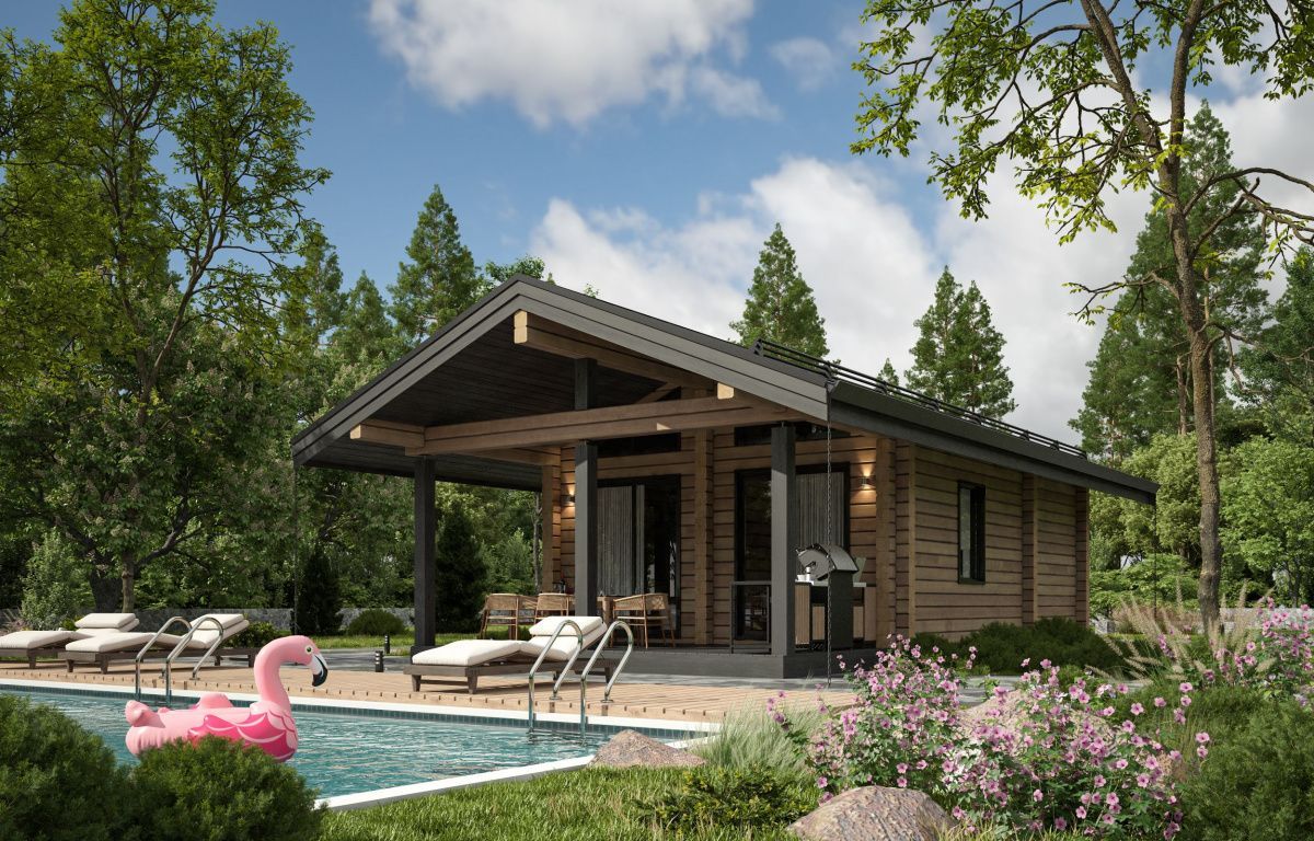 Баня из клееного бруса Вольфсбург 8 (7х9)