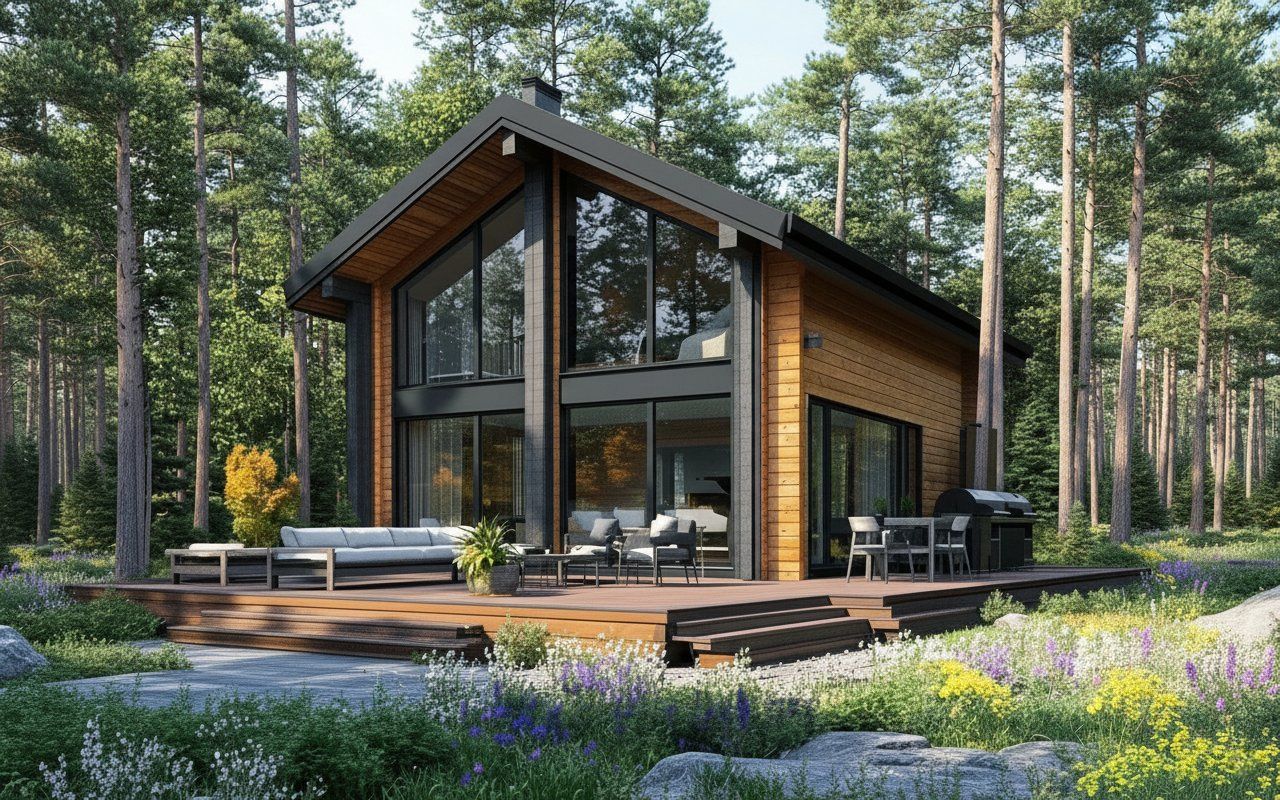 Баня 6х4 из бруса Арлон