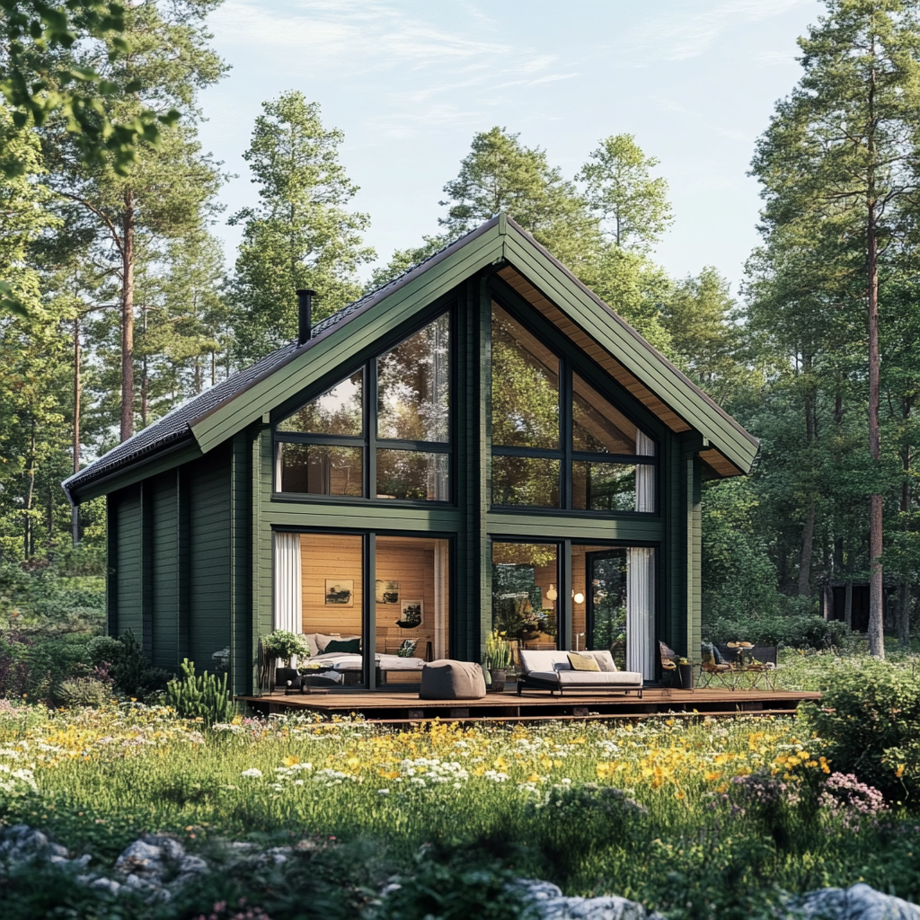 Баня 6х6 из бруса Руген