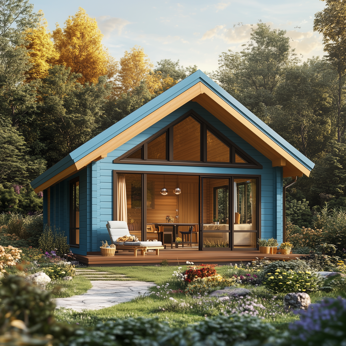 Баня 6х8 из бруса Монтре