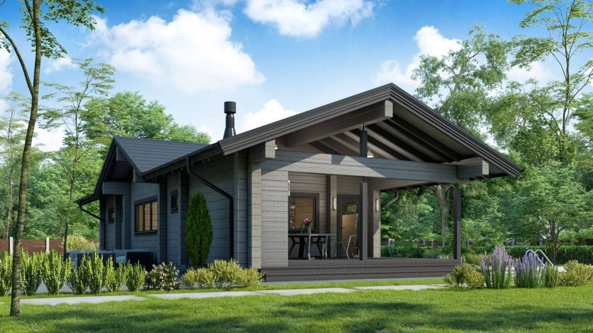 Финская баня из бруса Мичиган