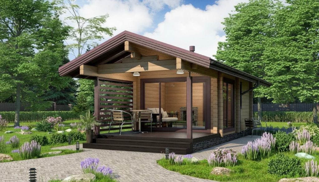 Финская баня из клееного бруса Оттава