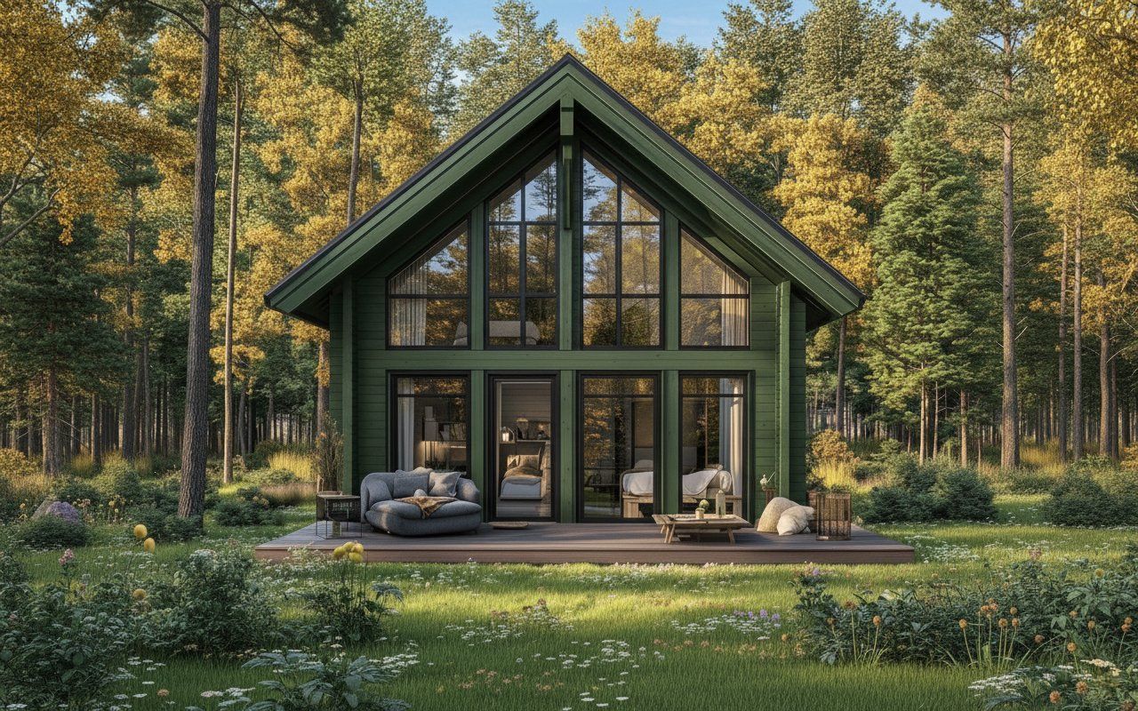 Баня 6х4 из бруса Каринтия