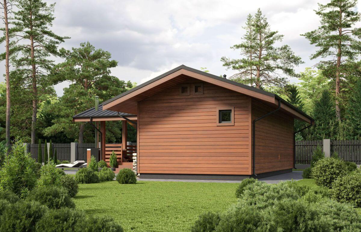 Каркасная баня Авила (10×9)