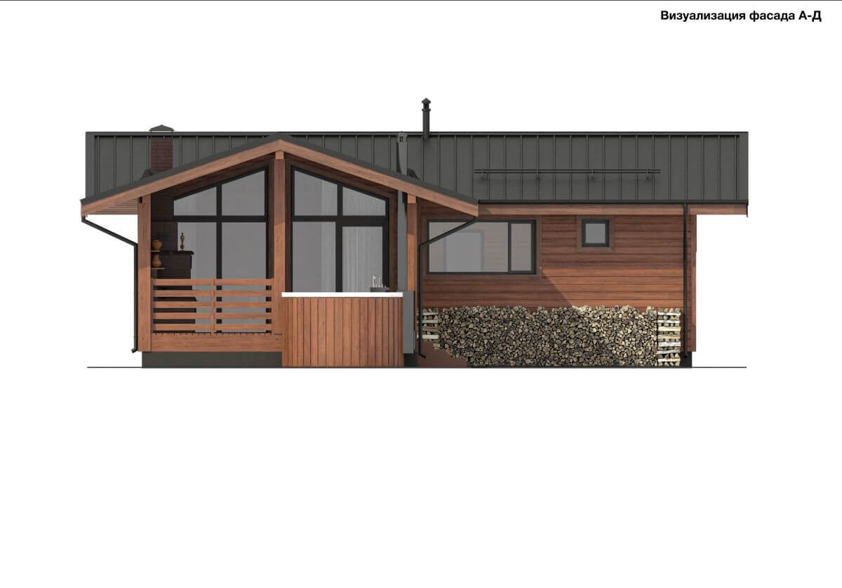 Каркасная баня Авила (10×9)