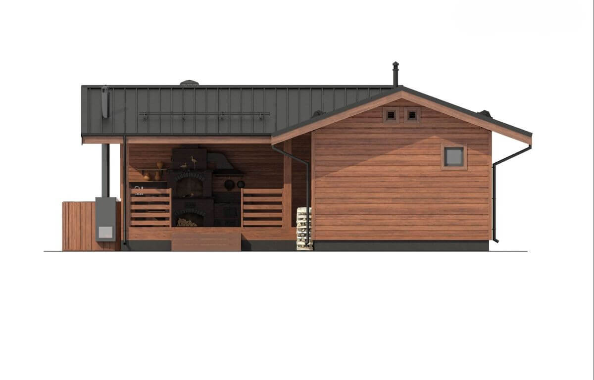 Каркасная баня Авила (10×9)