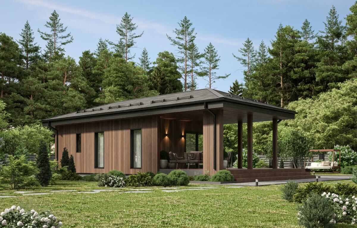 Каркасная баня Гуарда (8×13)