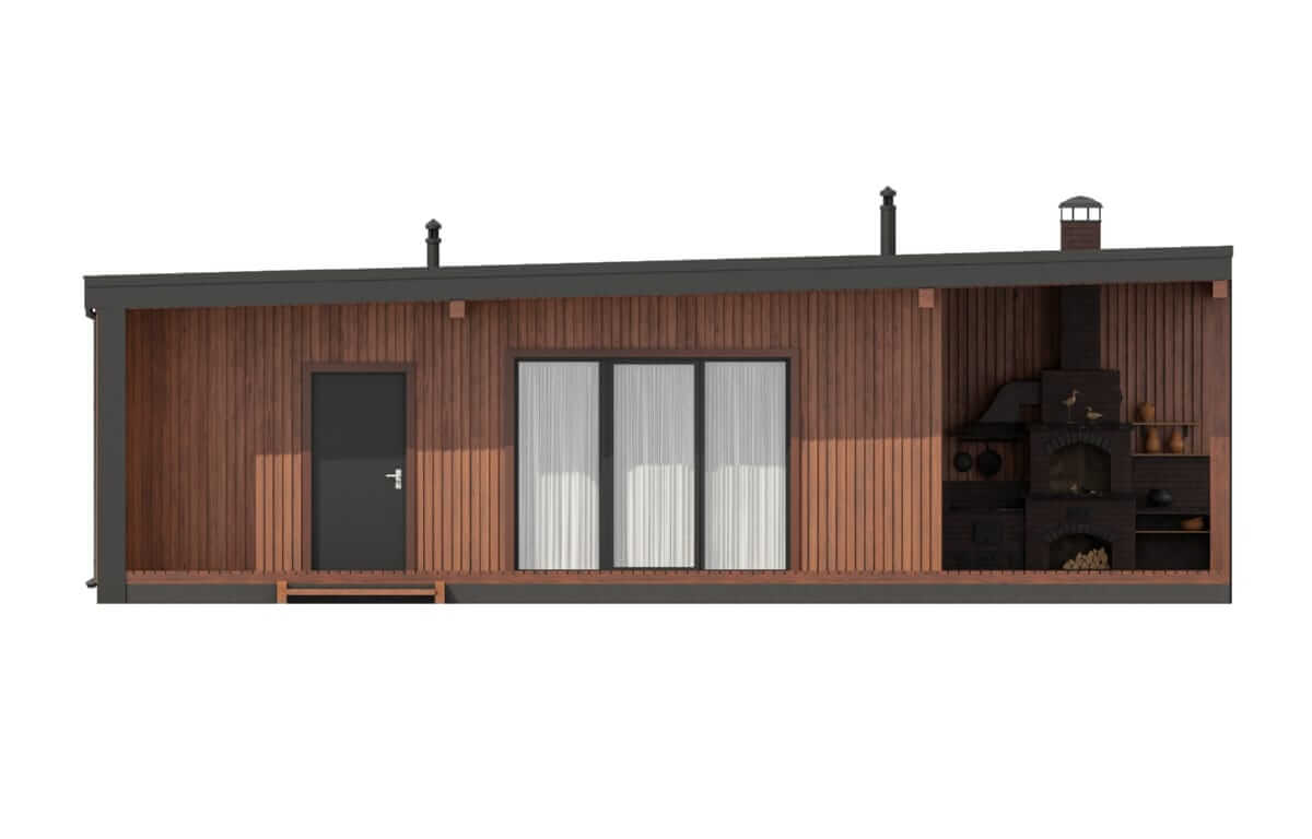 Каркасная баня Липари (11×10)