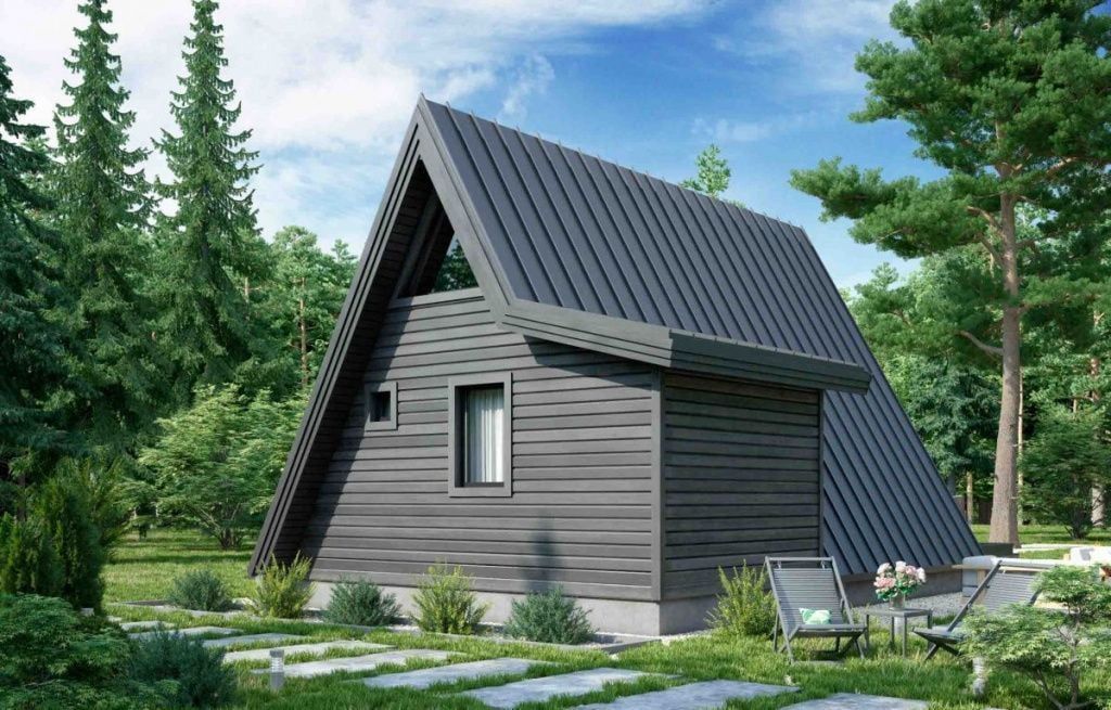 Баня в стиле A-frame Рута