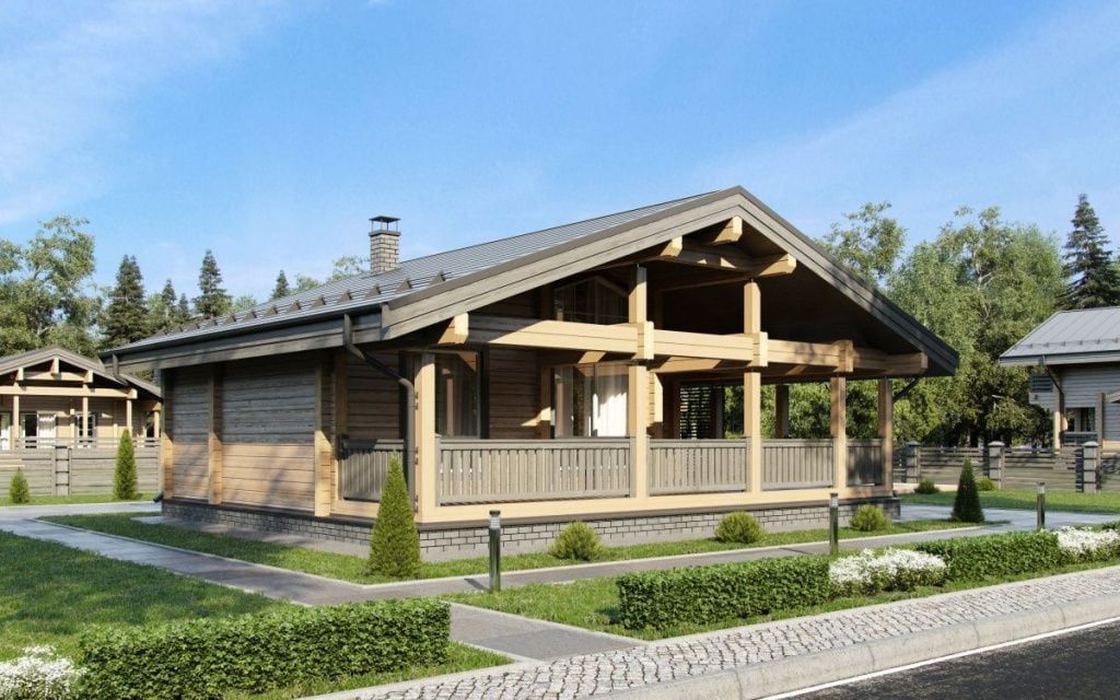 Баня из клееного бруса Бари 9х11