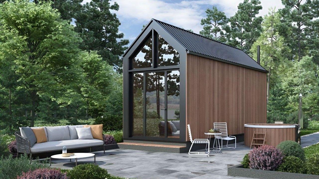 Модульная баня WOOD (7х2,4)