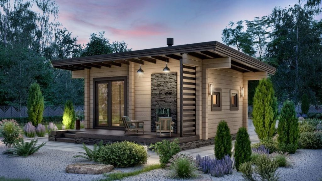 Баня из бруса 6 на 6 Больцано