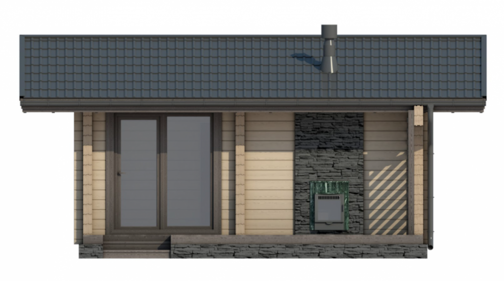 Финская баня из бруса Бостон