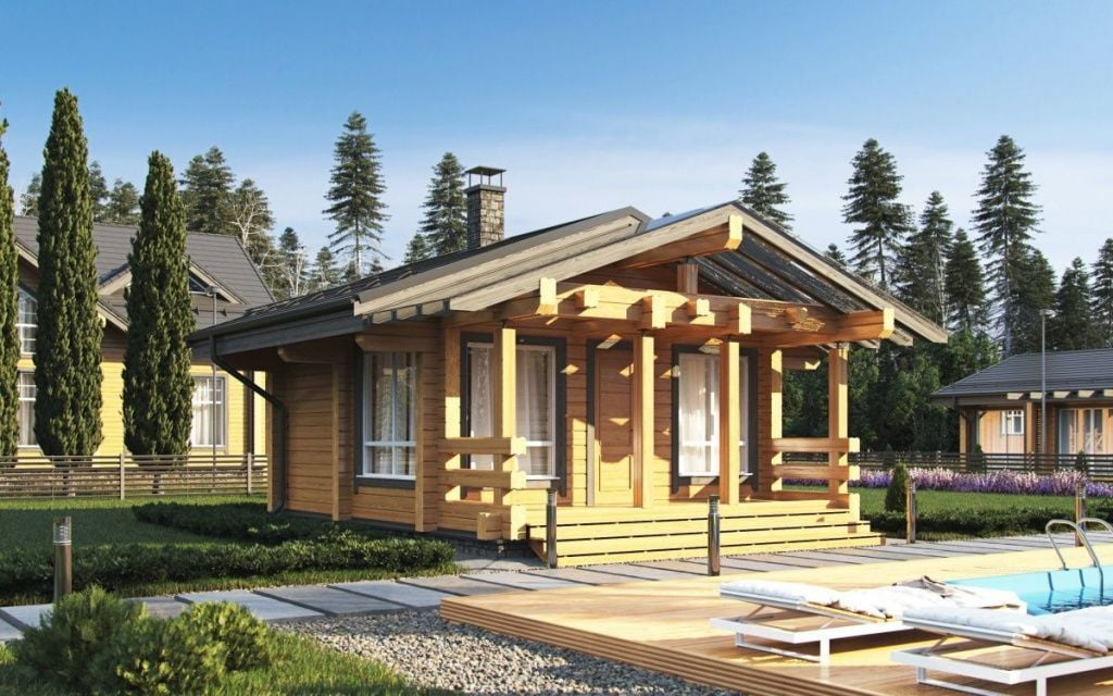 Баня из клееного бруса Голливуд