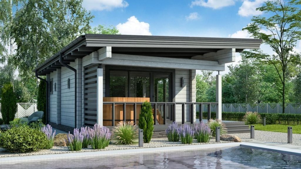 Финская баня из бруса Карпинето