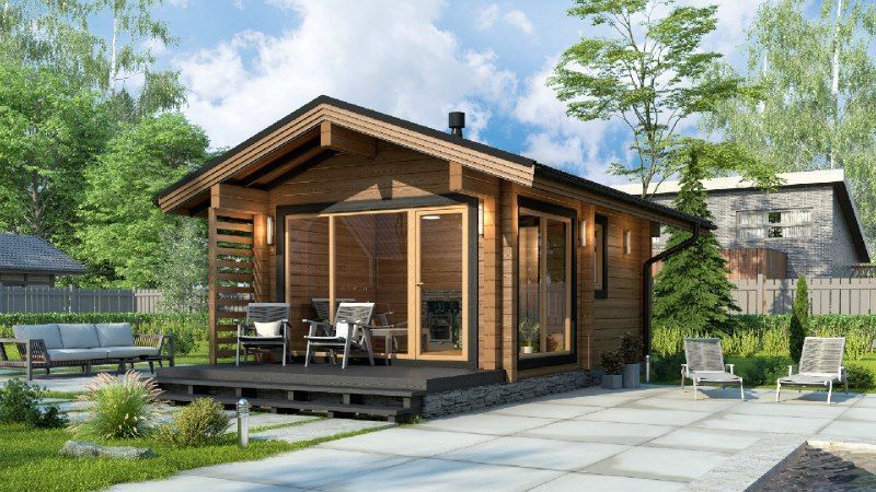 Баня из бруса 8 на 4 Монреаль