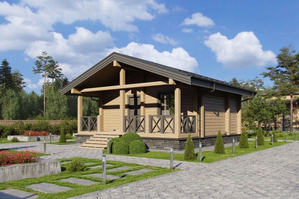 Баня из клееного бруса Парос