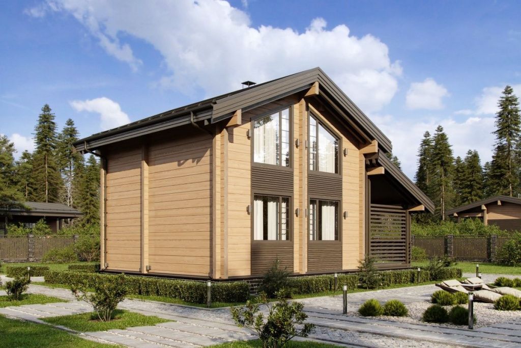 Баня из клееного бруса Прага