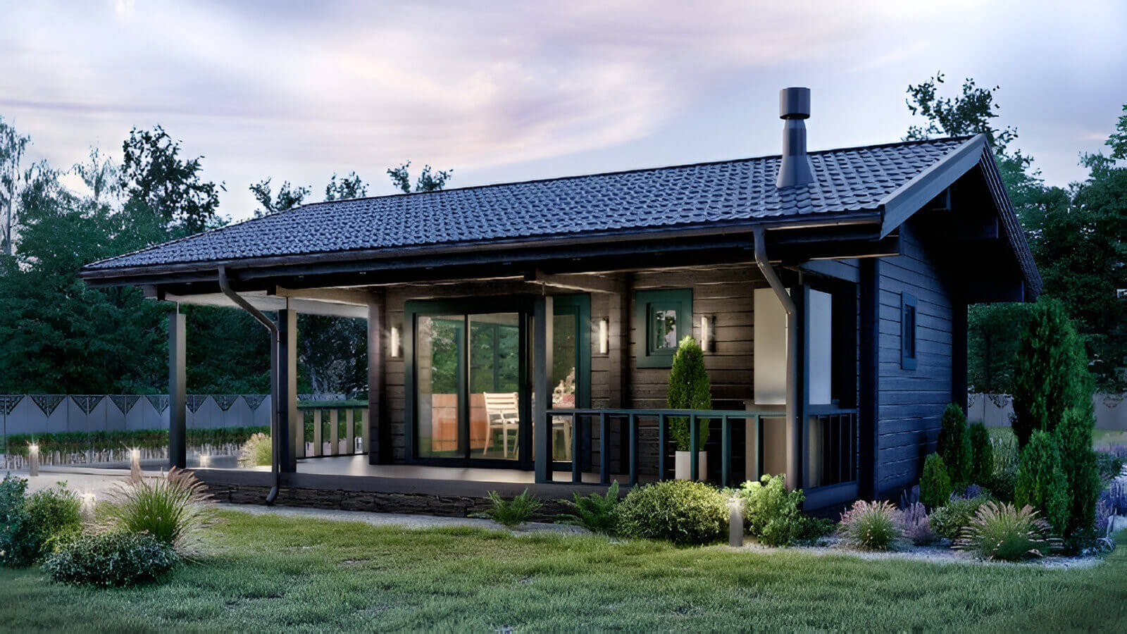 Финская баня из бруса Рочестер