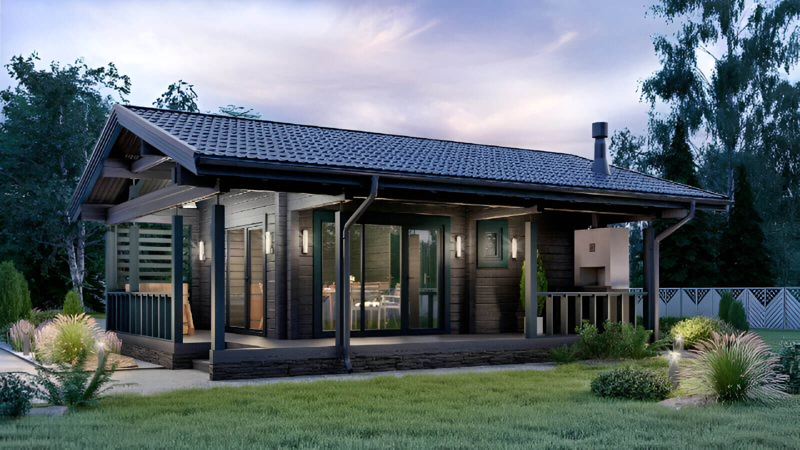 Финская баня из бруса Рочестер