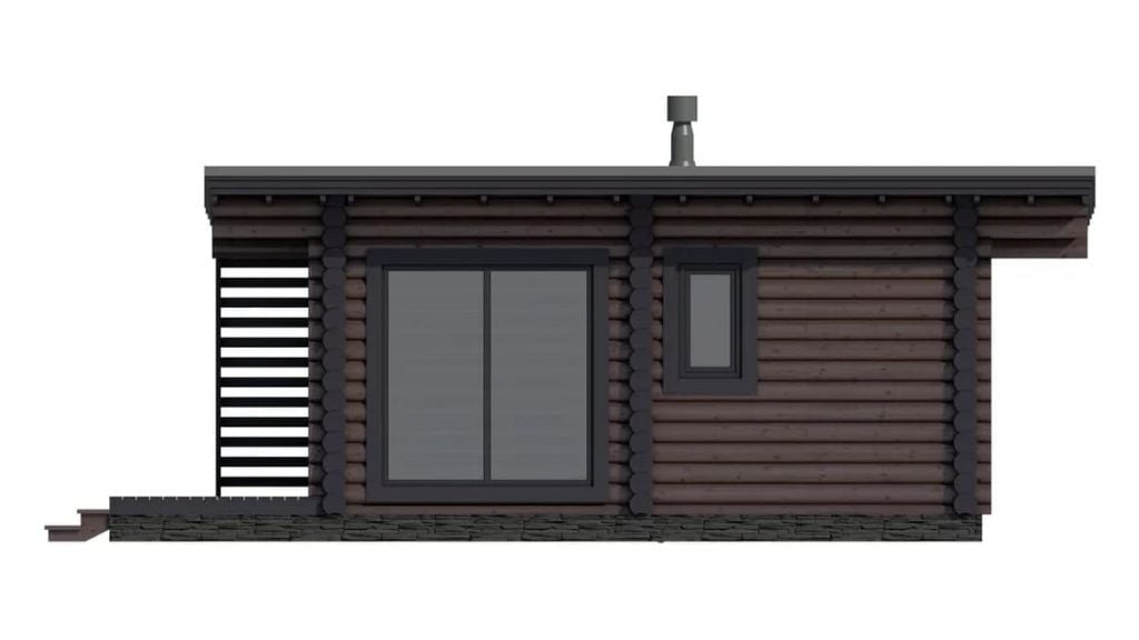 Баня из бревна Ротенбург