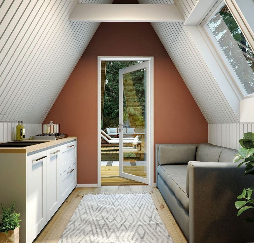 Баня в стиле A-frame Стия