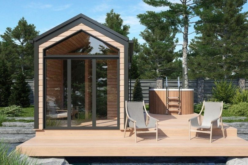 Баня под ключ 6 на 2 Тодос M