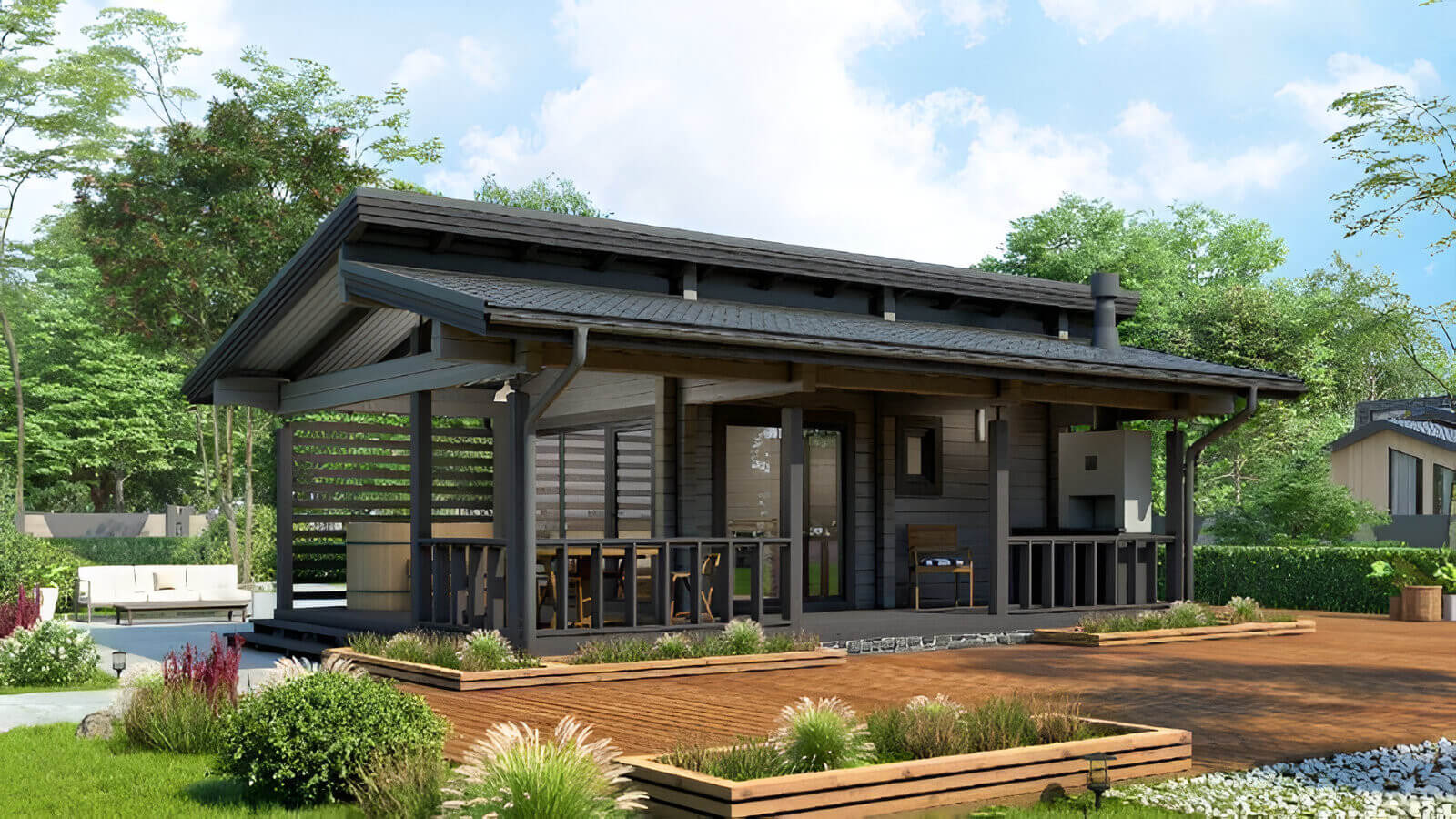 Финская баня из бруса Торонто