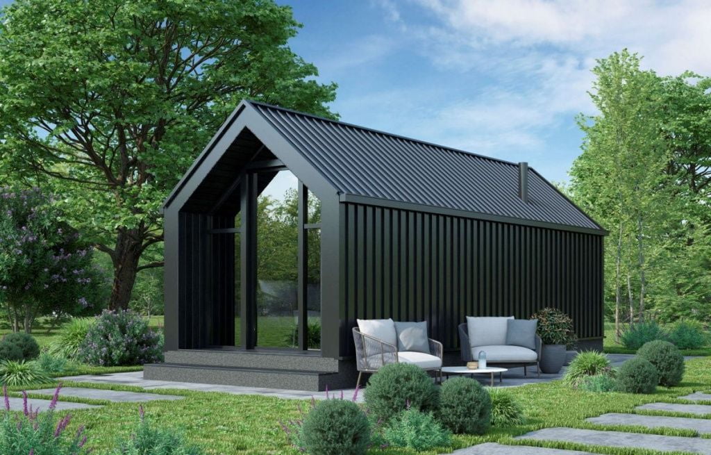 Модульная баня Барнхаус Classic 4х2,4