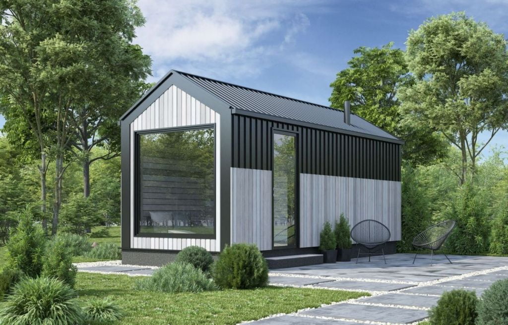 Мобильная баня Барнхаус Panorama Combo 6х2,4