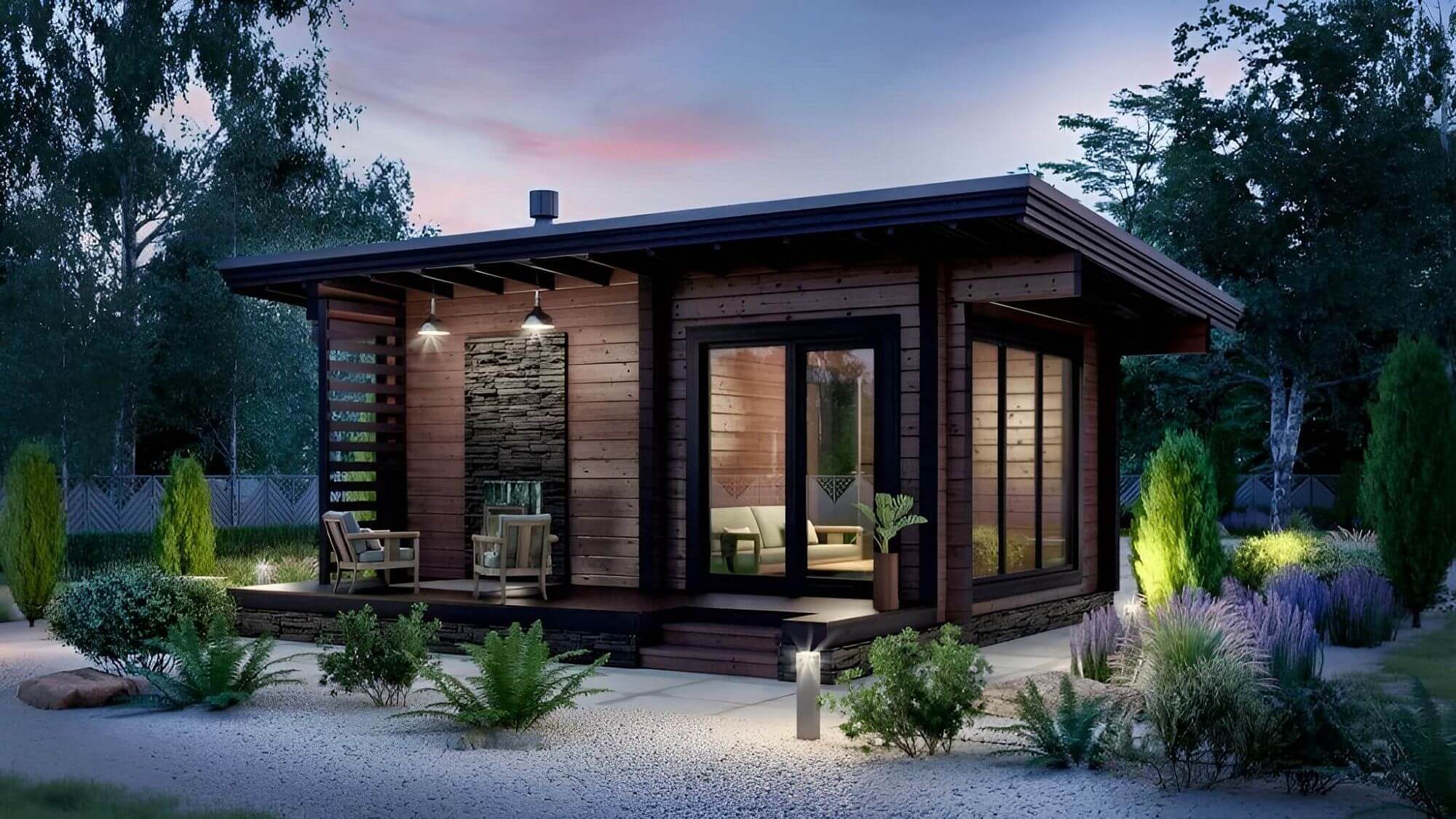 Каркасная баня 6 на 6 Больцано