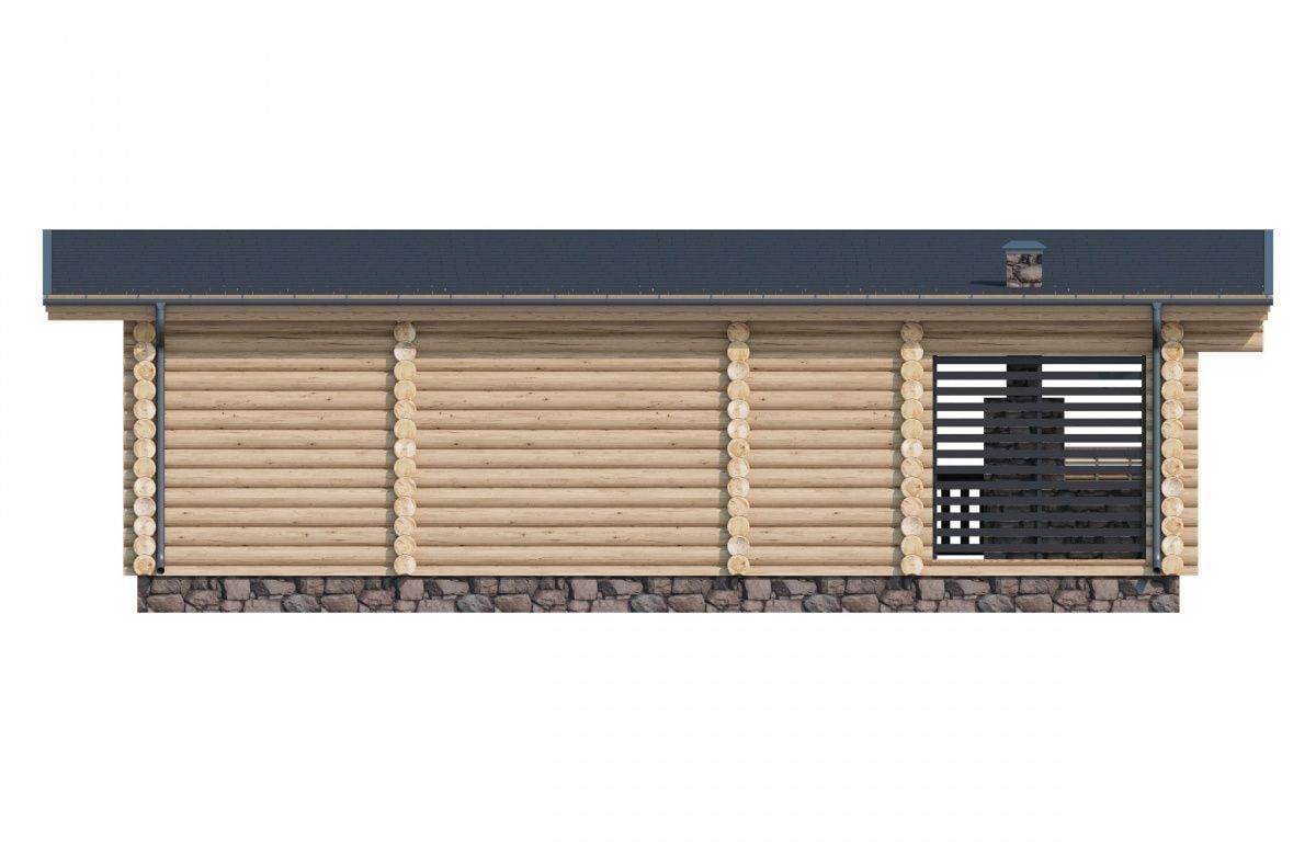 Финская баня из бревна Реймс