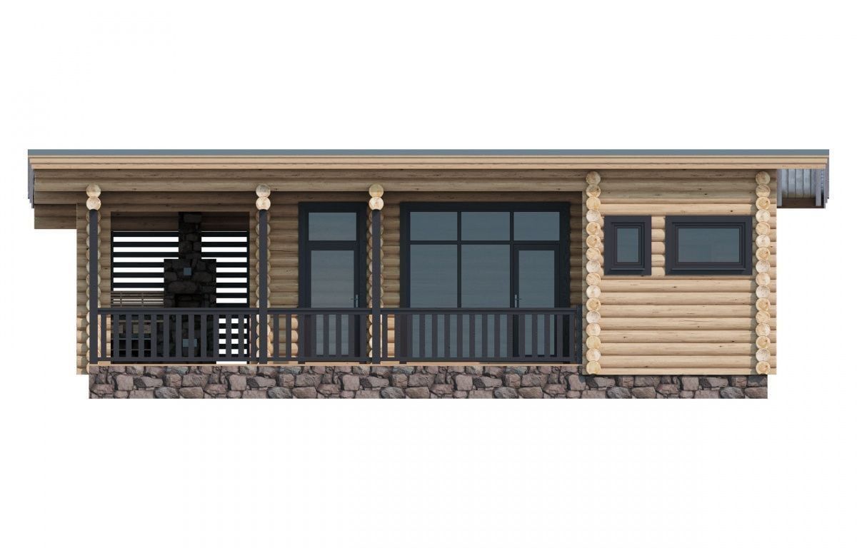 Финская баня из бревна Реймс