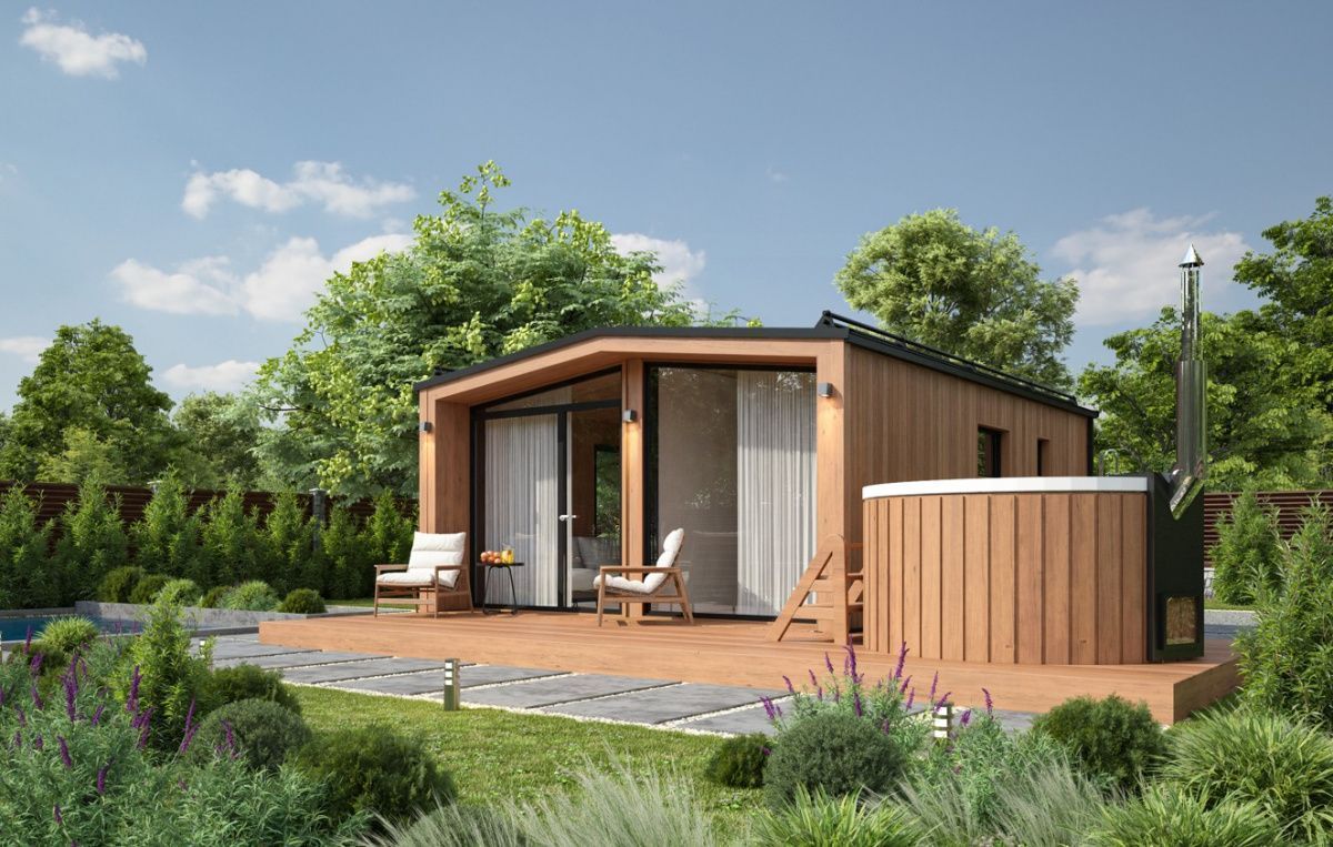 Модульная баня 5 на 5 Даллас